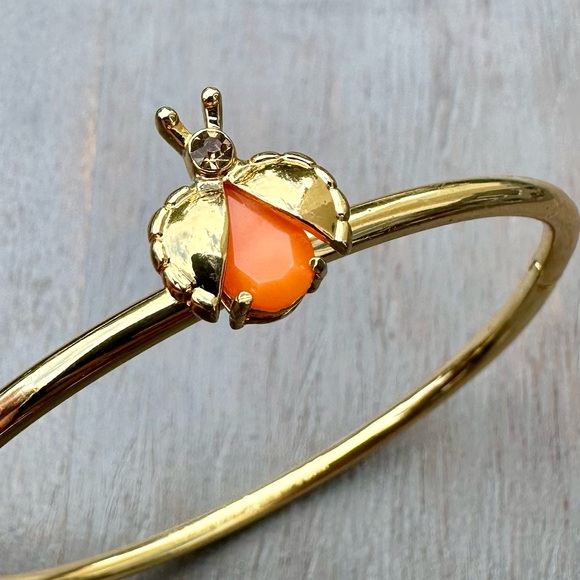 Kate Spade Gold ‘Unwanted Visitor’ Bangle Bracelet - Picture 8 of 12